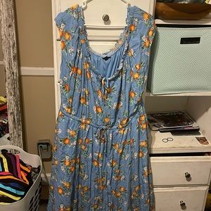 Orange Torrid Size 3 Maxi Dress